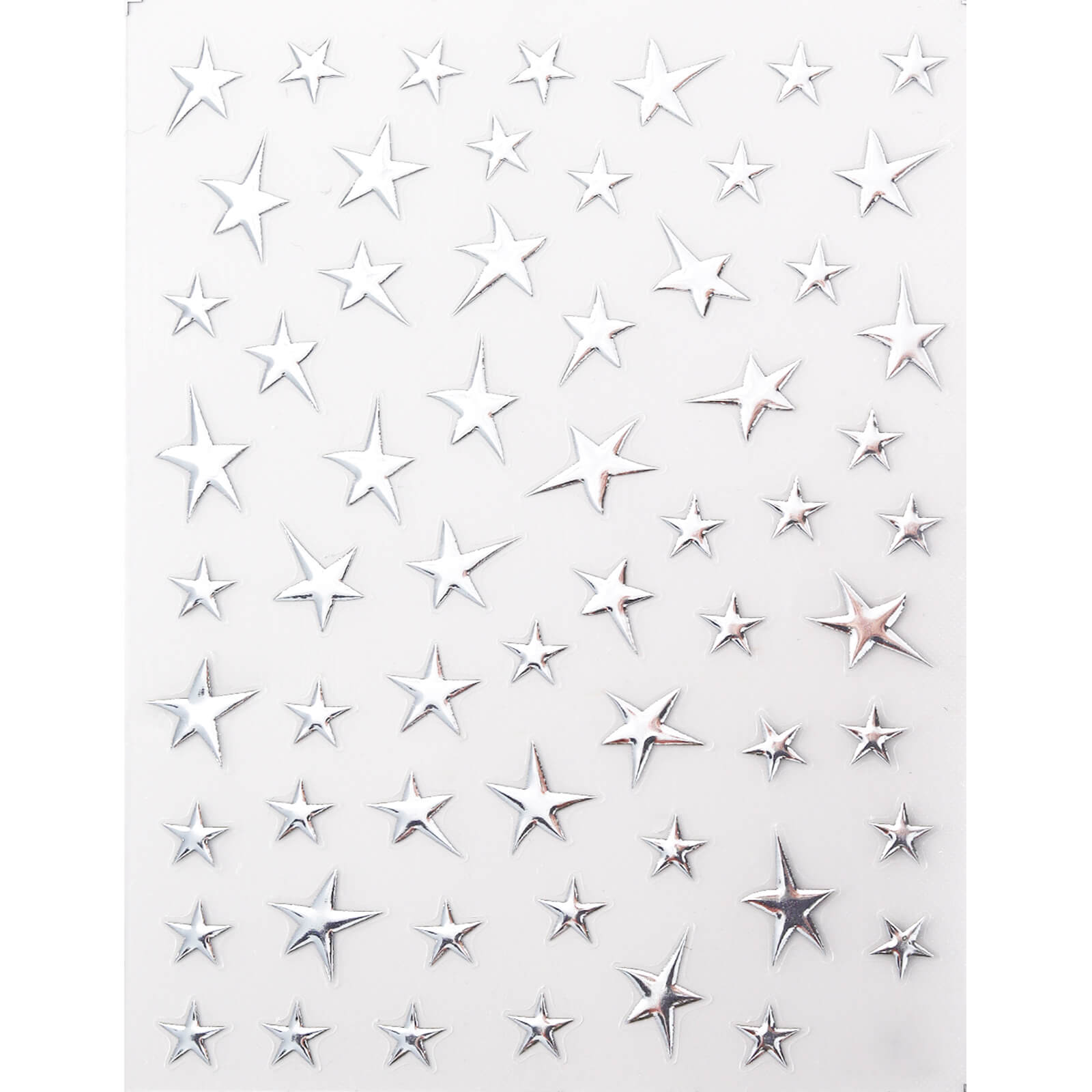 Rhinestone Nail Sticker - Four-Pointed Star (Silver) – VARNAIL
