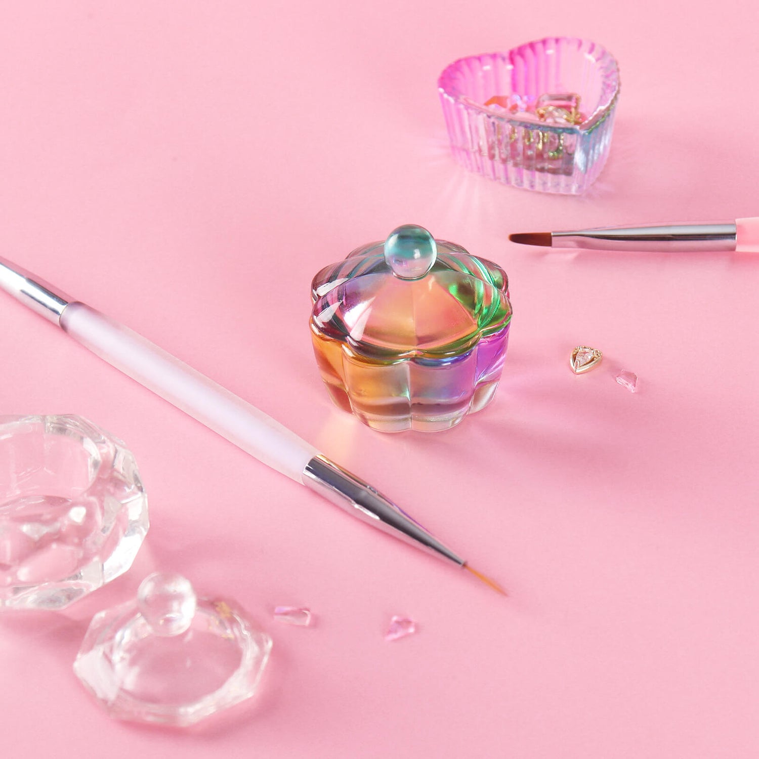 Glass Dappen Dish-Heart