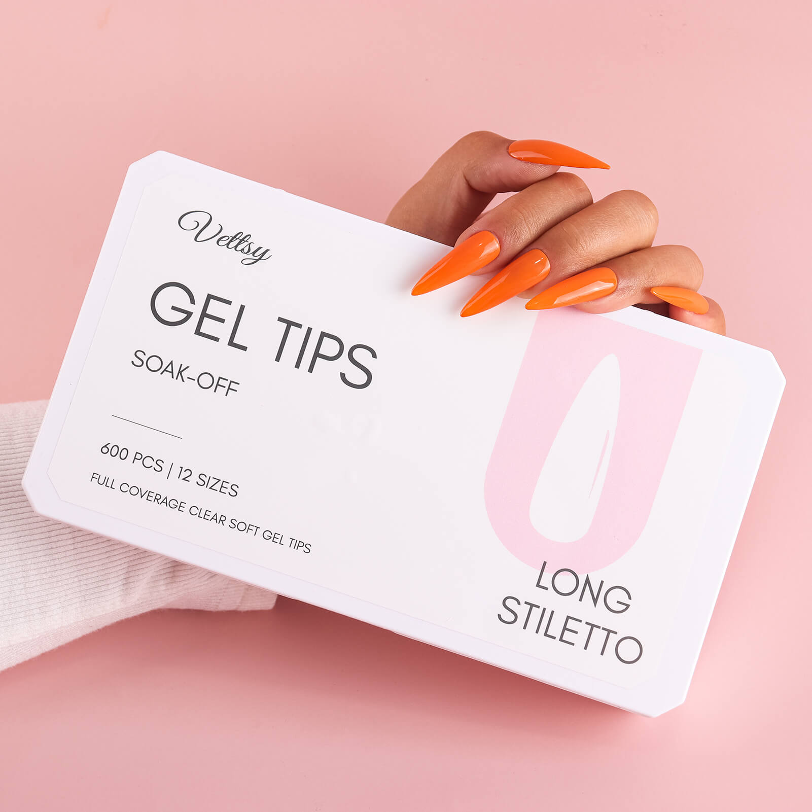 Gel Tips-Stiletto Long - Vettsy