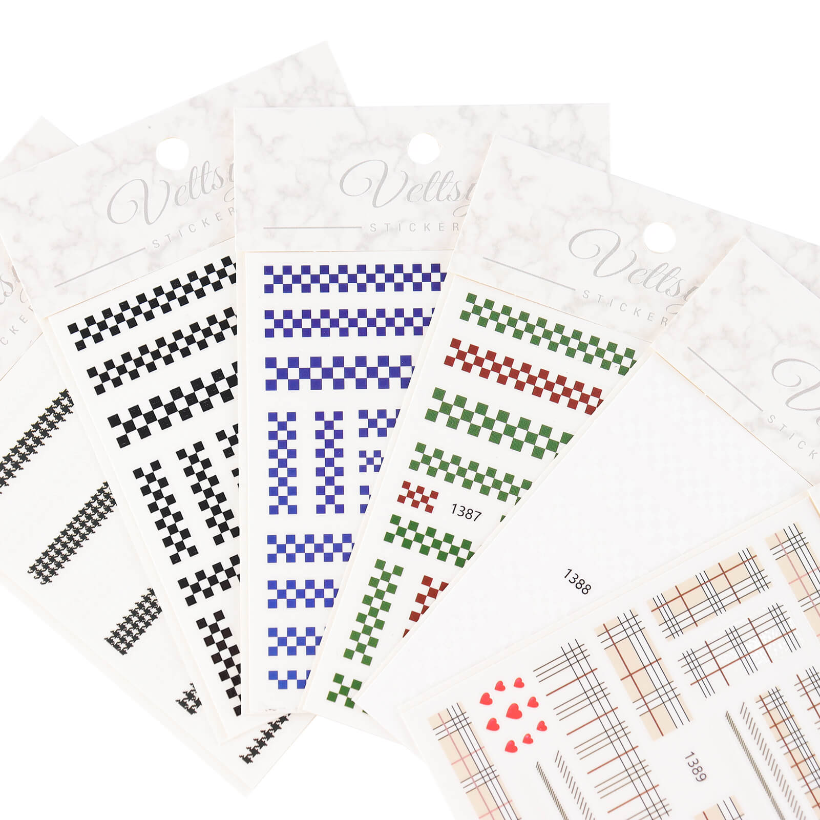 Nail Stickers-Checker - Vettsy