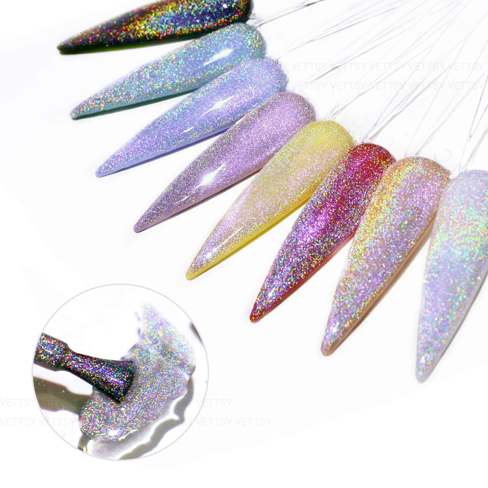 Rainbow Cat Eye Gel Polish VT202444 - Vettsy