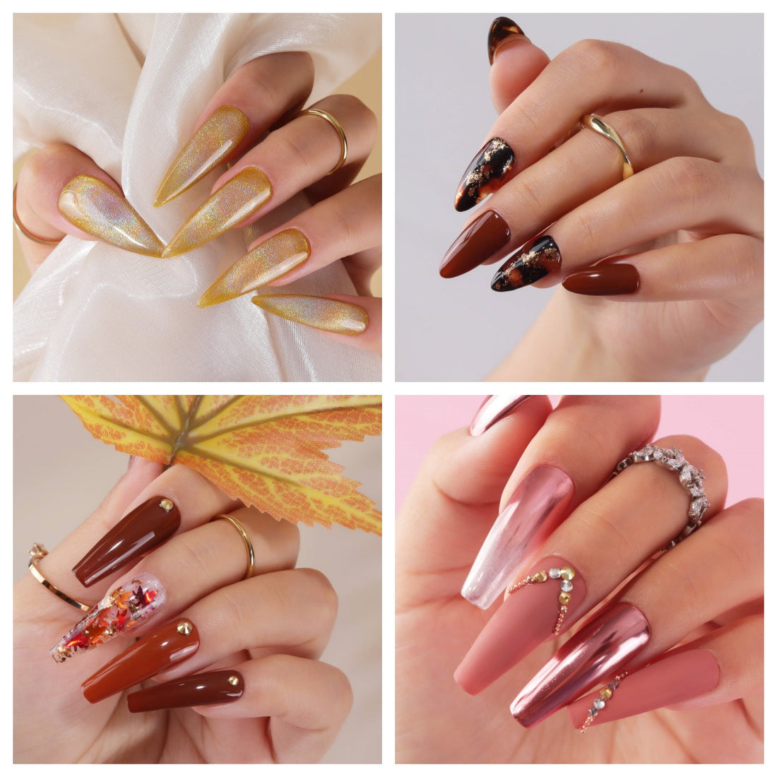 12 Fall Nail Designs You Can Try Autumn 2023-Fall Nail Art Ideas