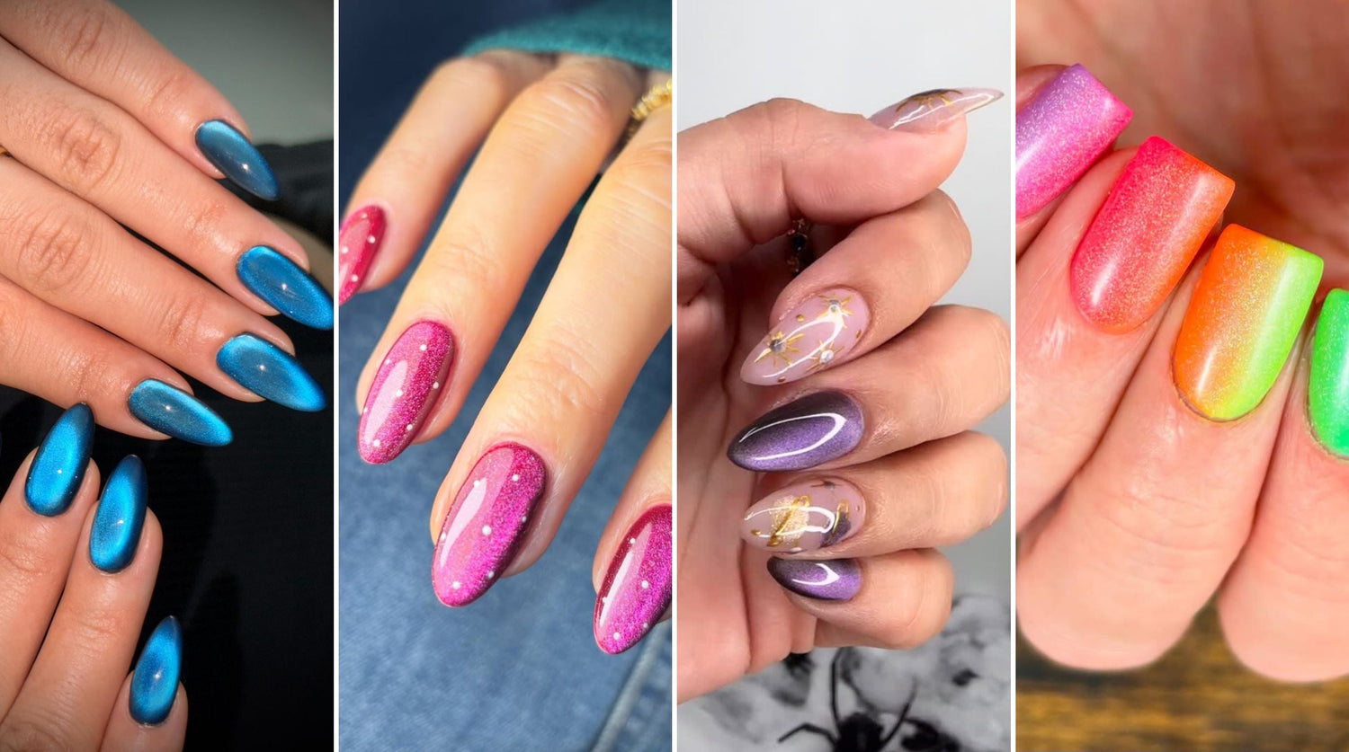 cat eye gel nails step by step tutorials