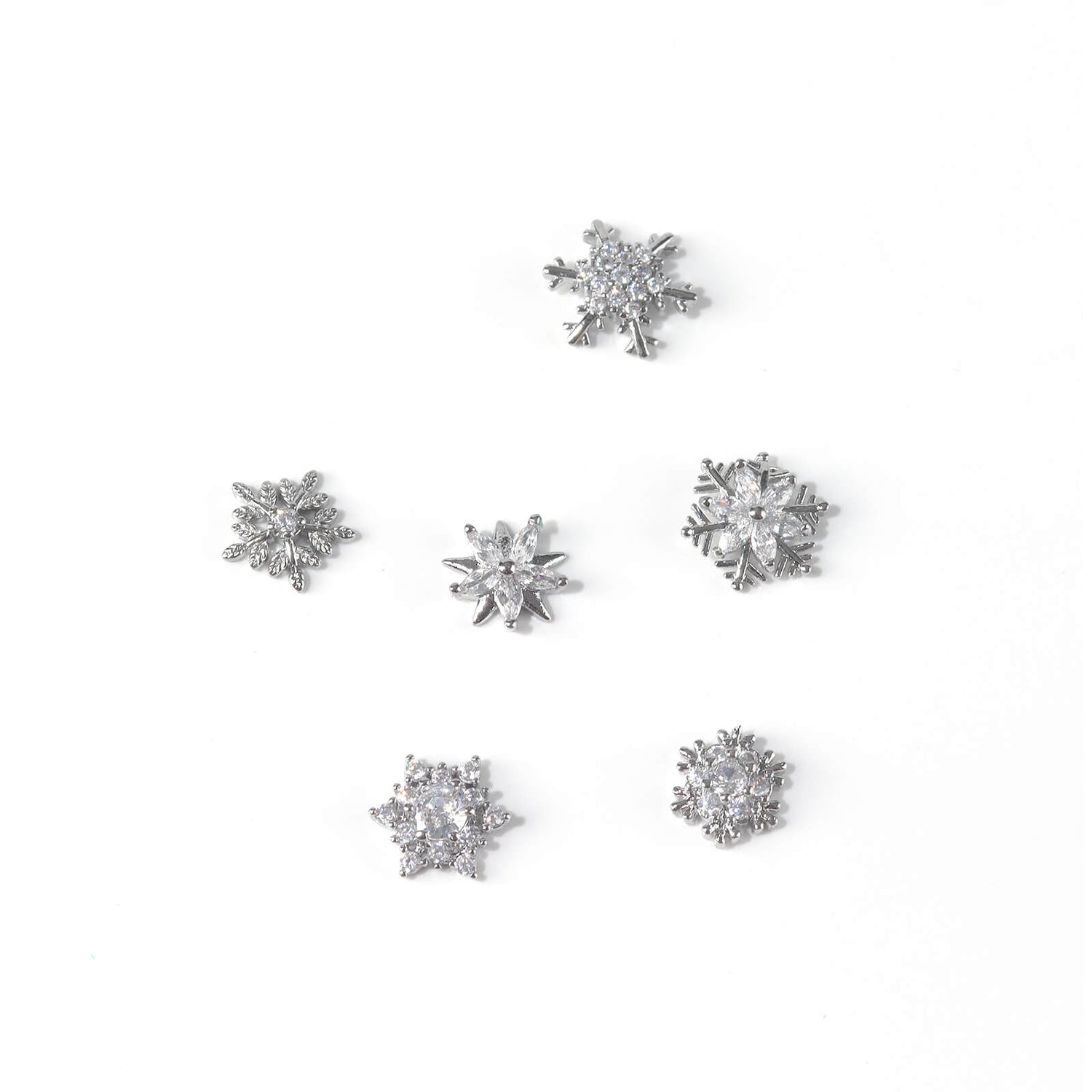 Snowflake Rhinestone Charms