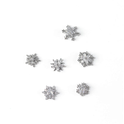 Snowflake Rhinestone Charms
