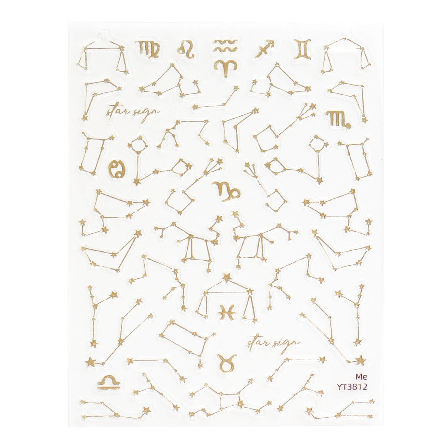 Nail Sticker-Gold Art