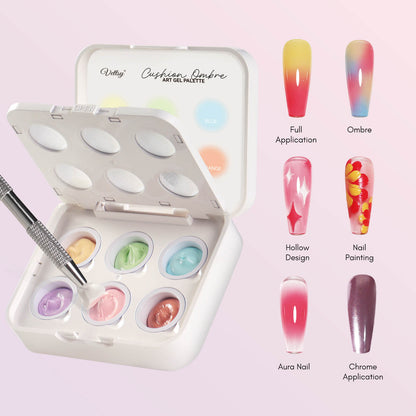 Cushion Ombre Art Gel Palette-Cotton Candy