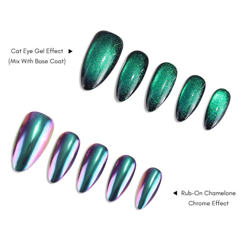 Moonlight Nail Art Chrome Powder-Blue Metallic Mirror Effect Pigment –  Vettsy