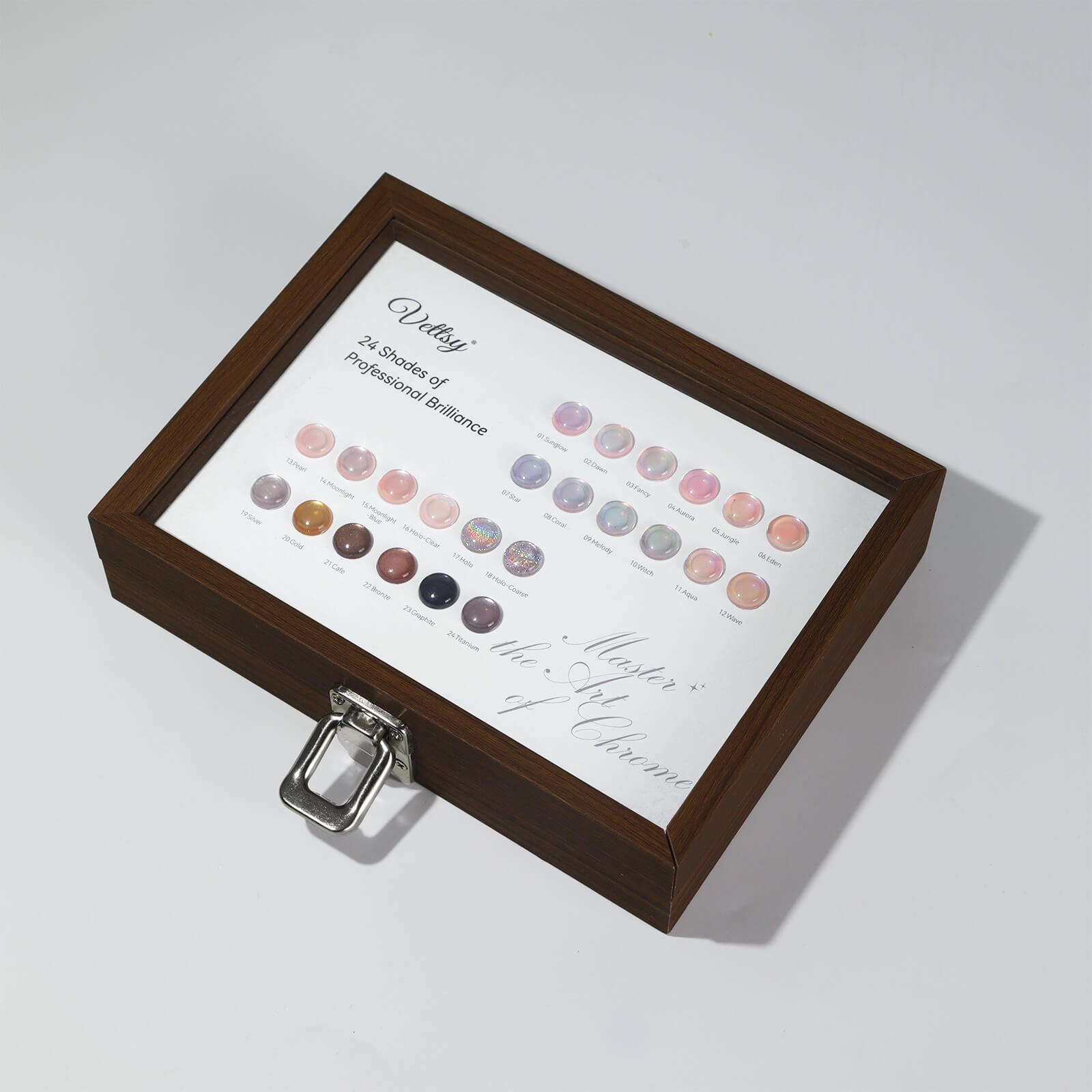 Vettsy 24 Colors Nail Chrome Powder Pro Set