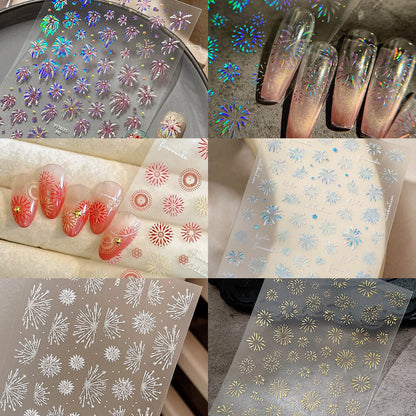 5D Nail Sticker-Firework