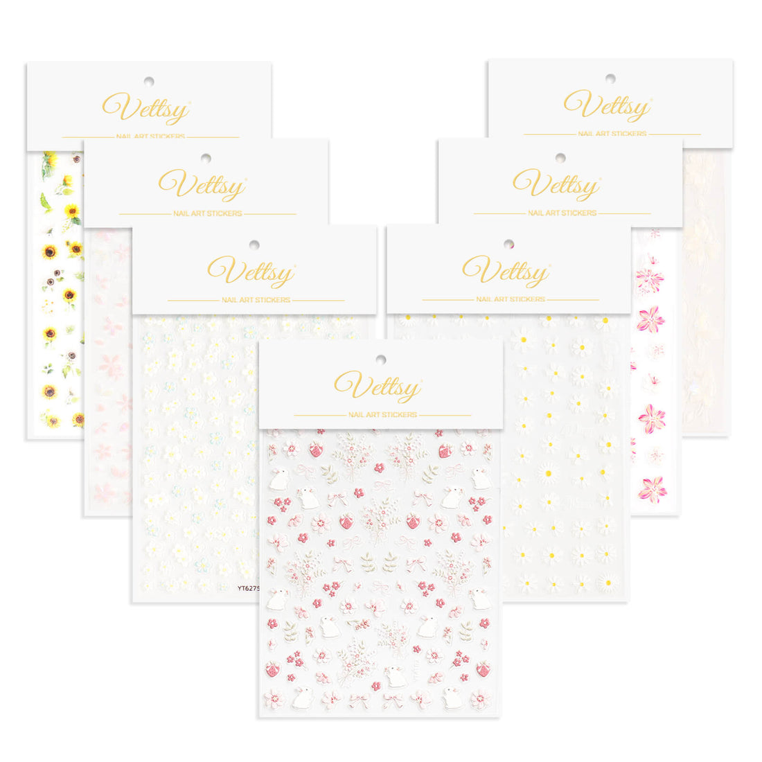 5D Nail Sticker-Floral