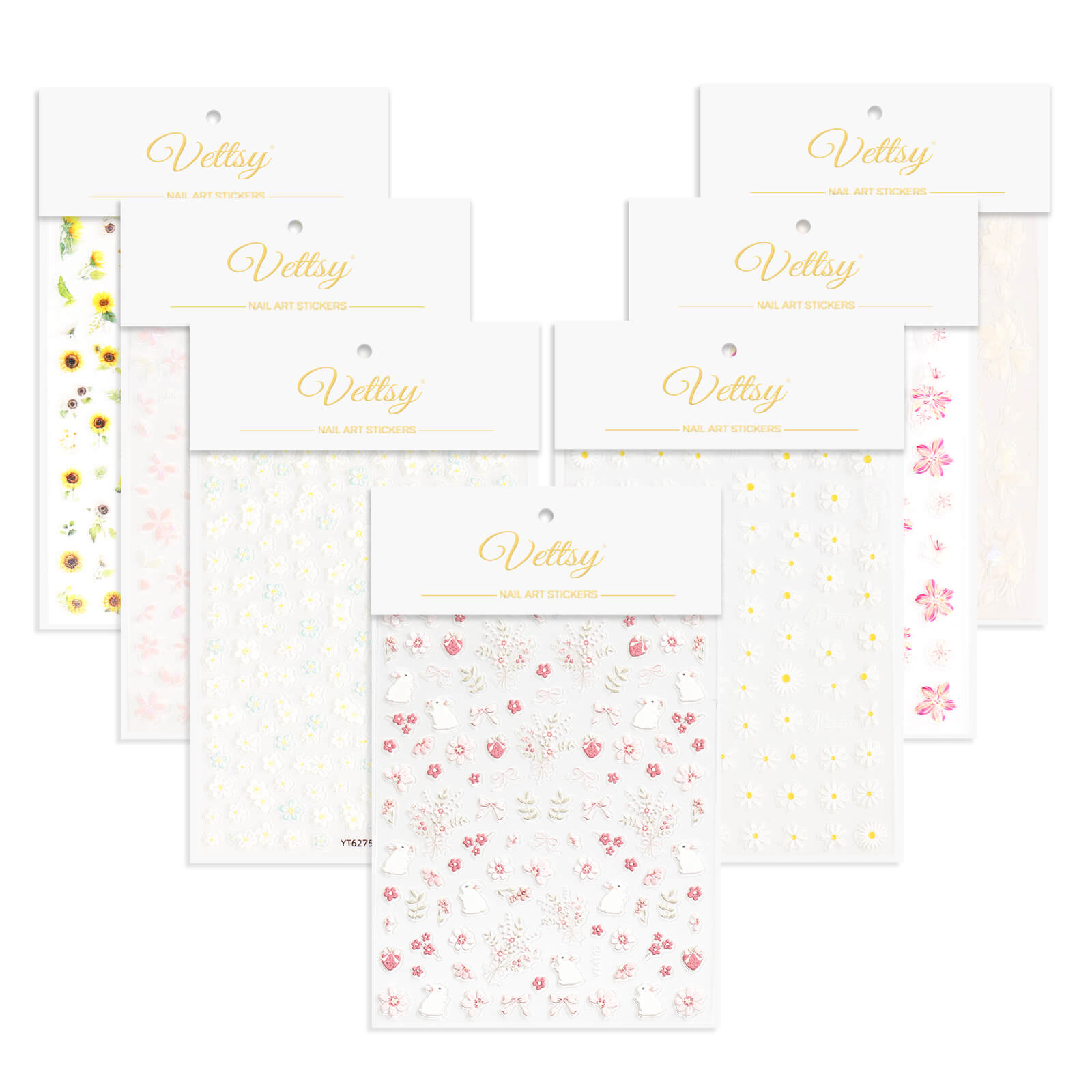 5D Nail Sticker-Floral