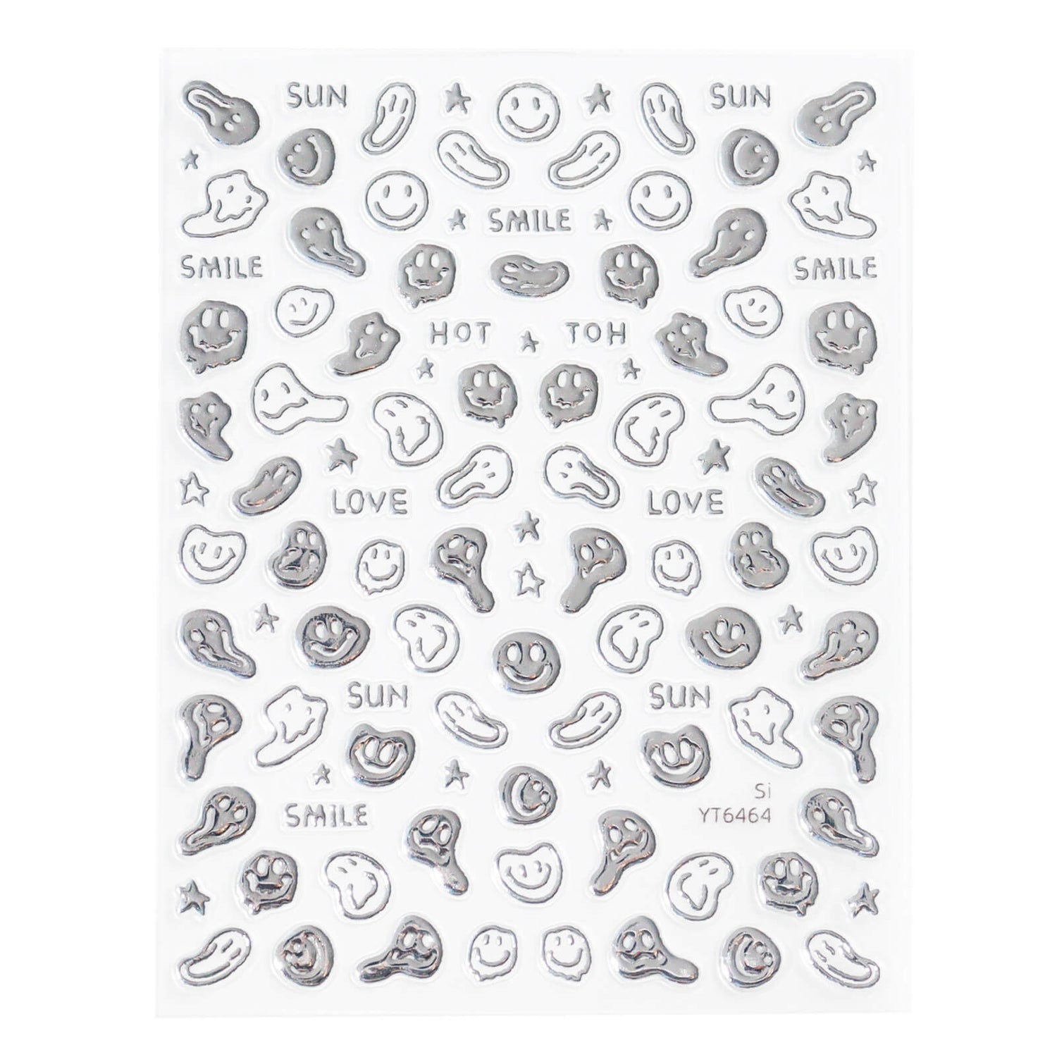 Nail Sticker-Silver Art