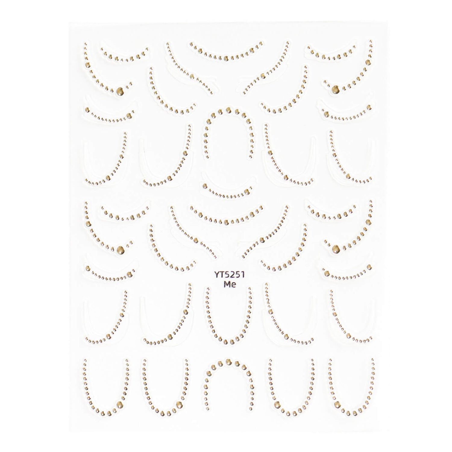 Nail Sticker-Gold Art