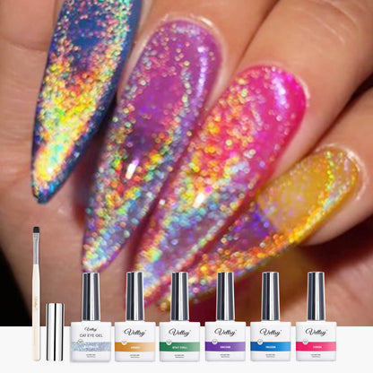 Hema-Free Rainbow Cat Eye Gel