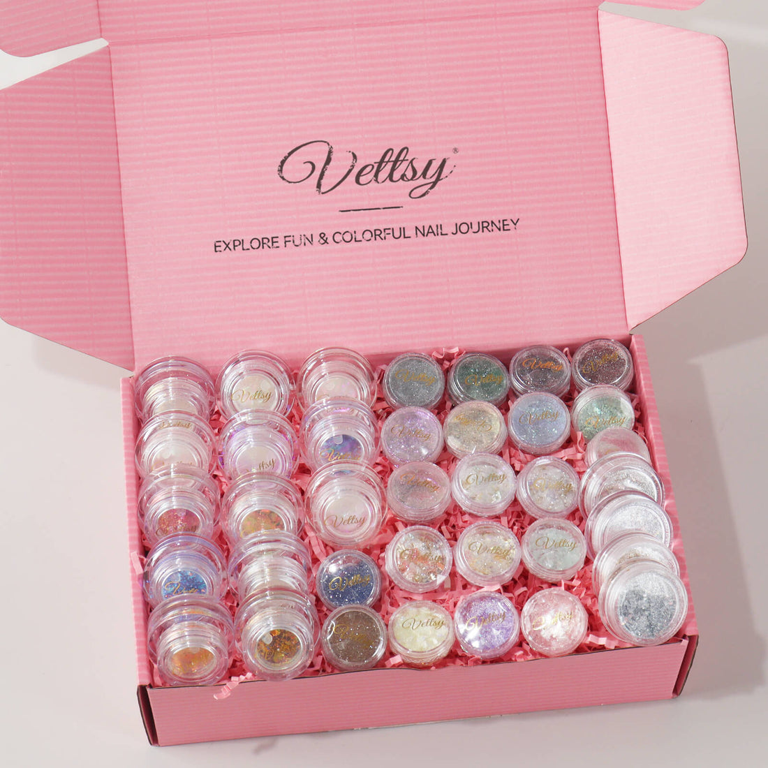 37 Nail Sugar &amp; Flakes Full Set