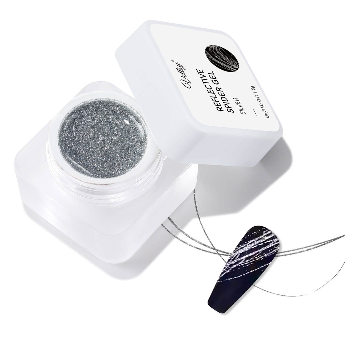 Reflective Spider Gel-Silver