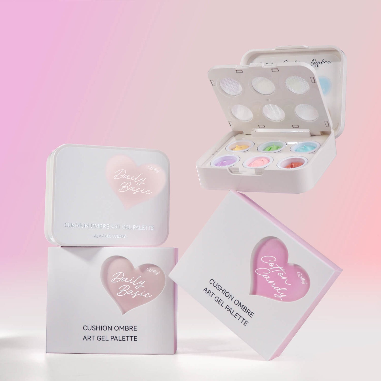 Cushion Ombre Art Gel Palette-Cotton Candy