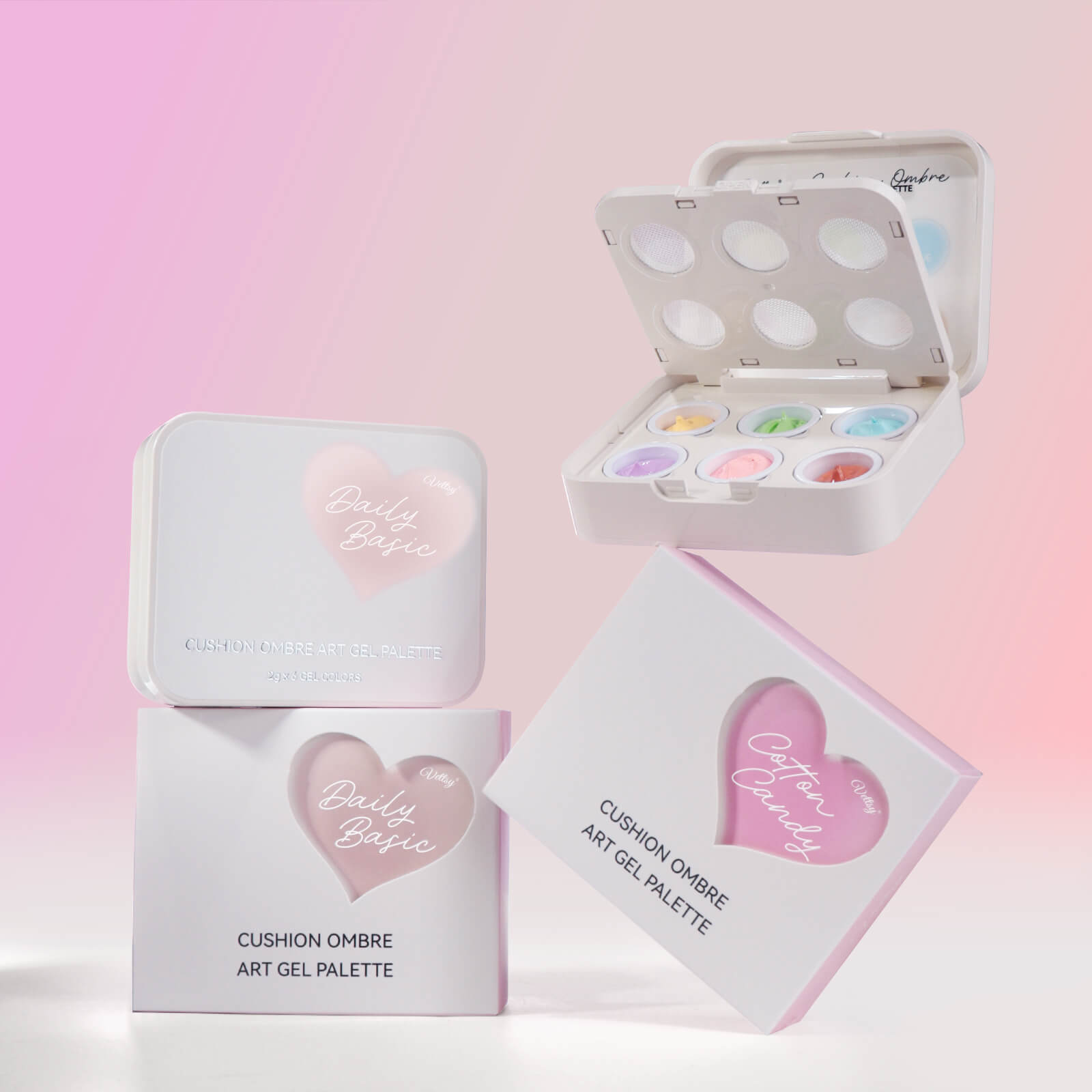 Cushion Ombre Art Gel Palette-Cotton Candy
