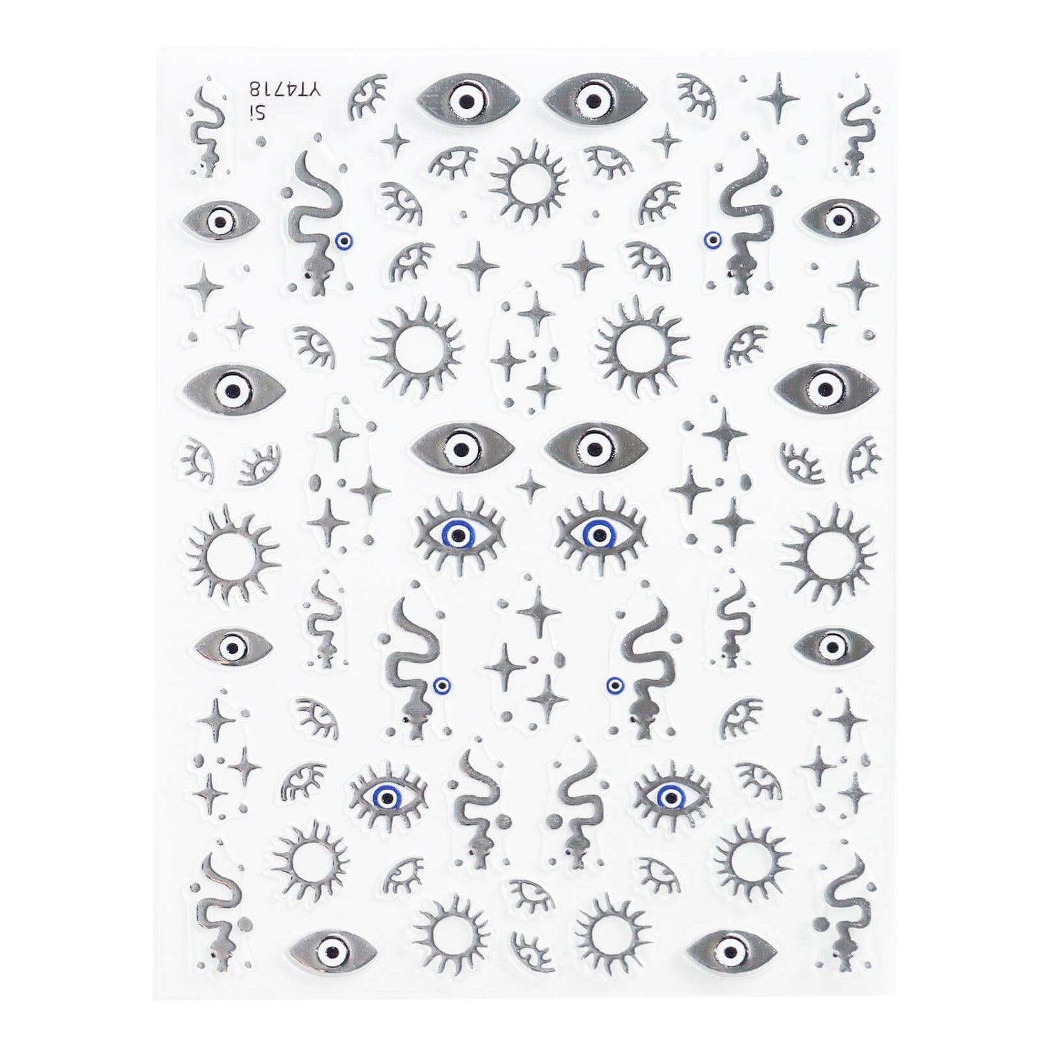 Nail Sticker-Silver Art