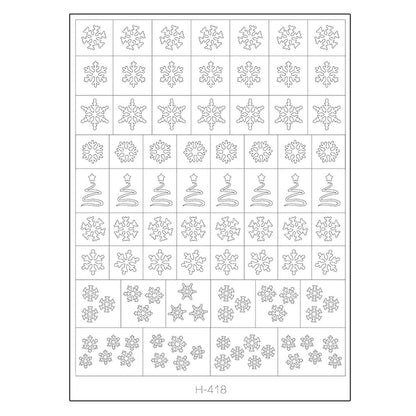 Clear Hollow Nail Sticker