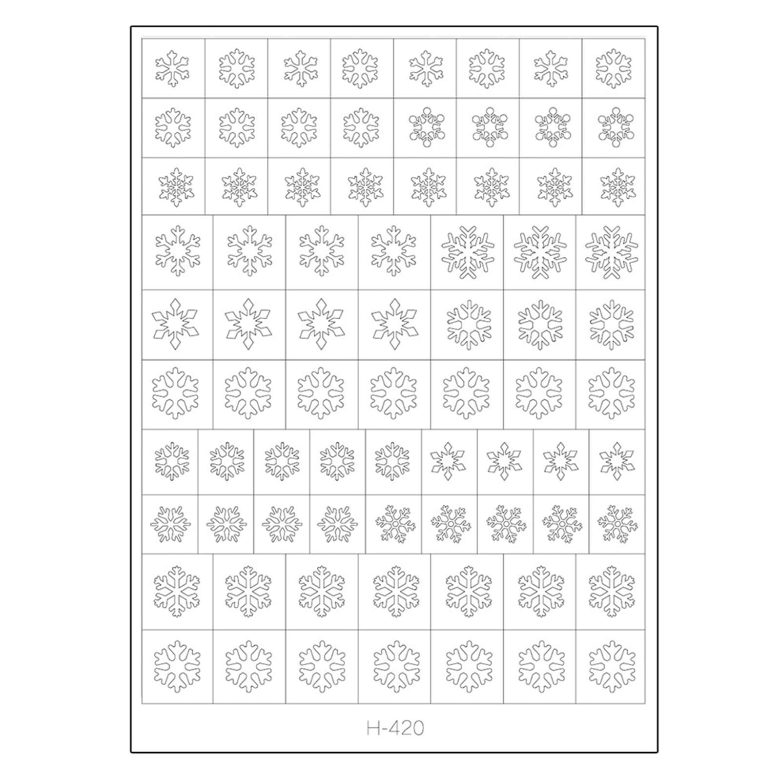 Clear Hollow Nail Sticker