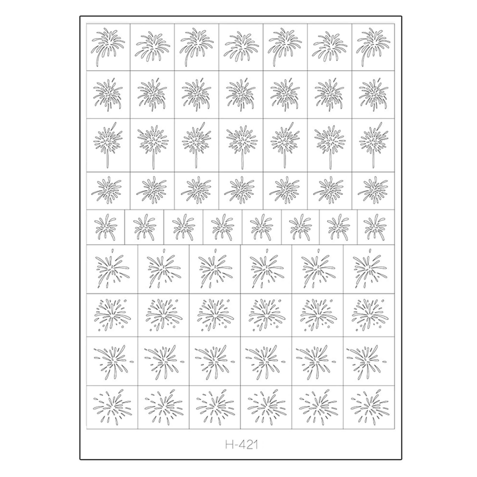 Clear Hollow Nail Sticker