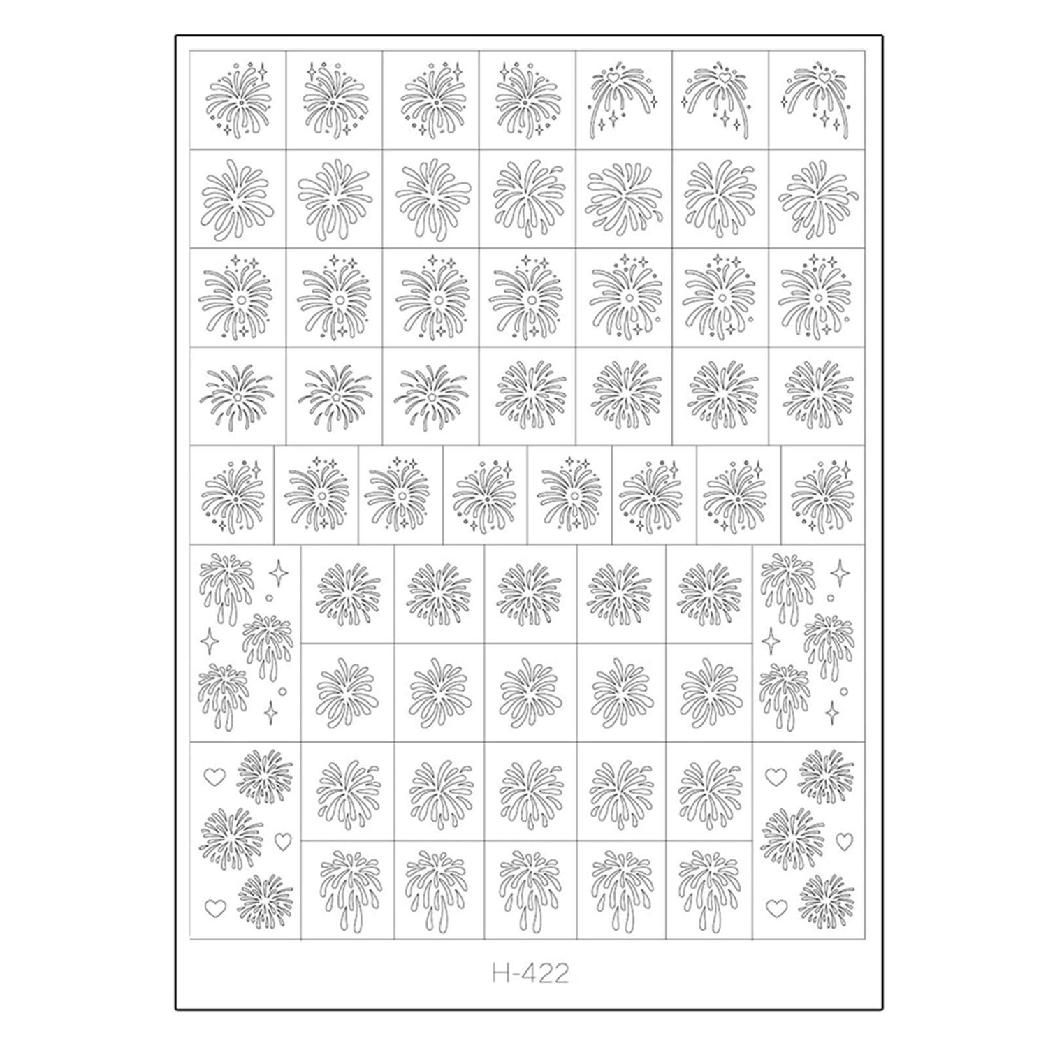 Clear Hollow Nail Sticker