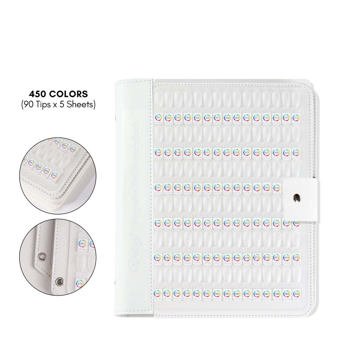 450-color-magnetic-nail-swatch-book-leather-page