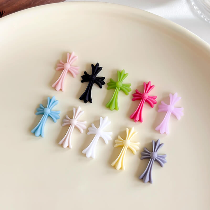 50pcs-colorful-cross-nail-charms-set-show
