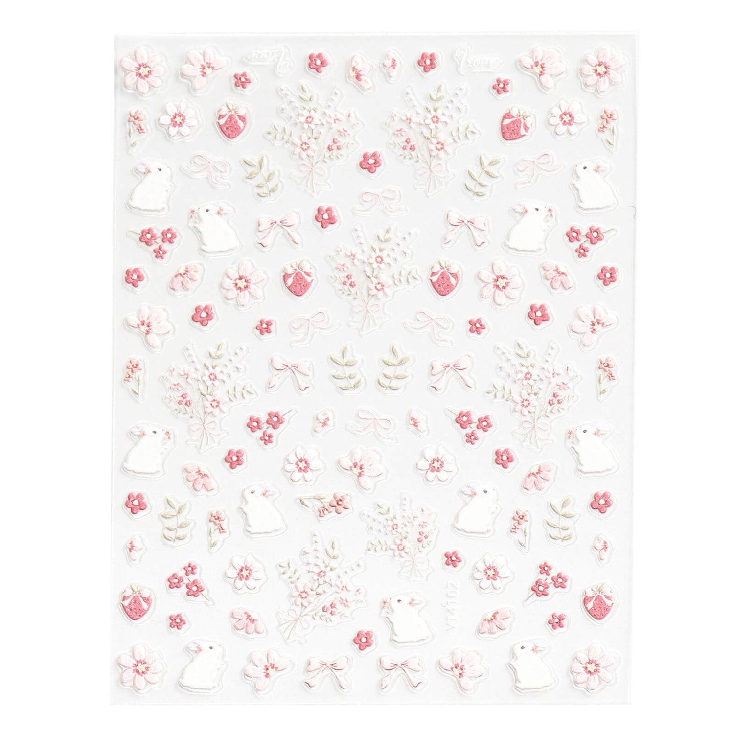 5D-Self-adhesive-Nail-Art-Stickers-bunny-flowers