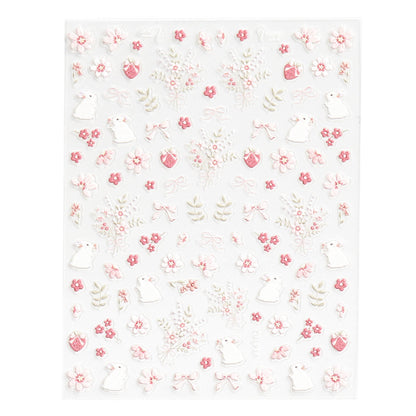 5D-Self-adhesive-Nail-Art-Stickers-bunny-flowers