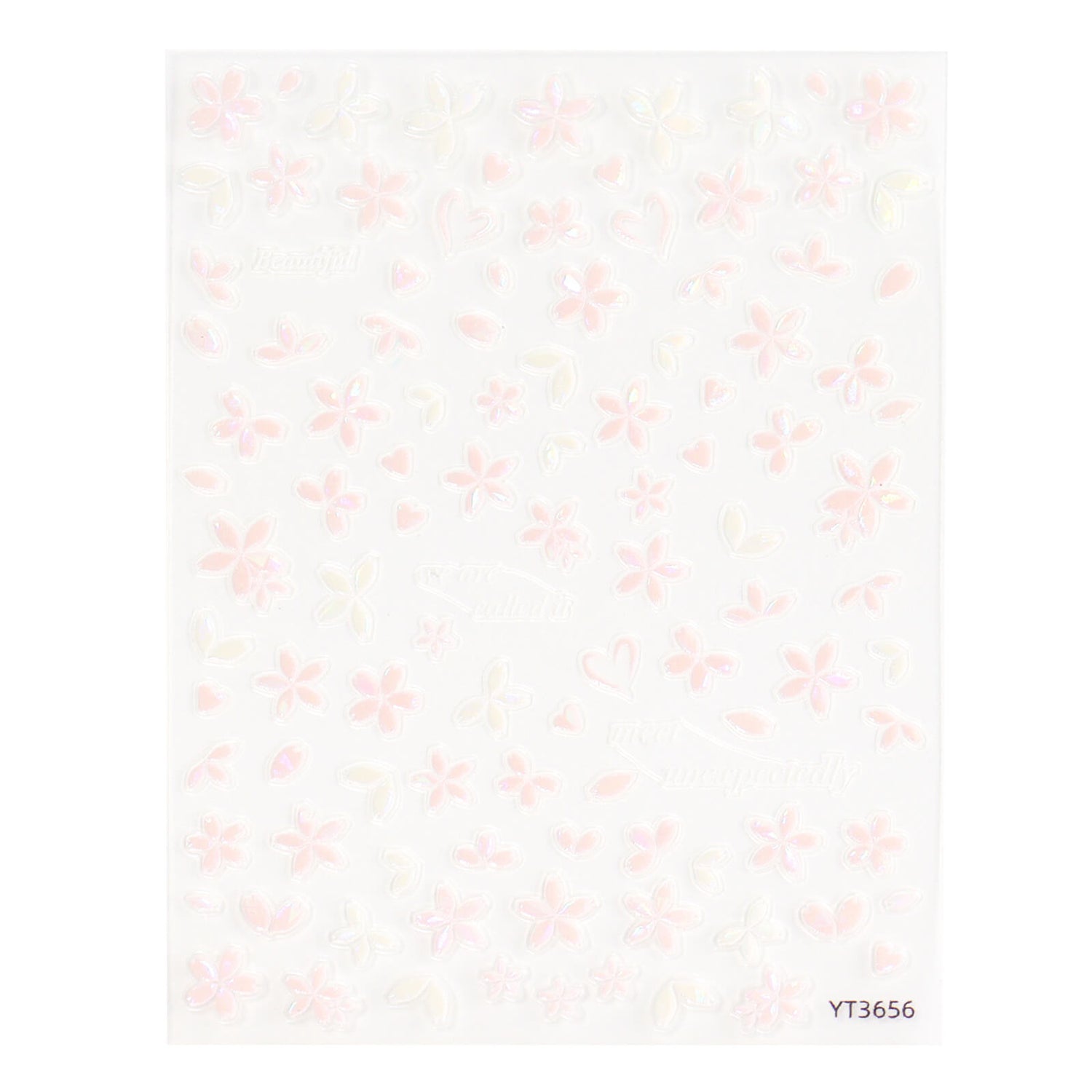 5D-Self-adhesive-Nail-Art-Stickers-pink-flowers