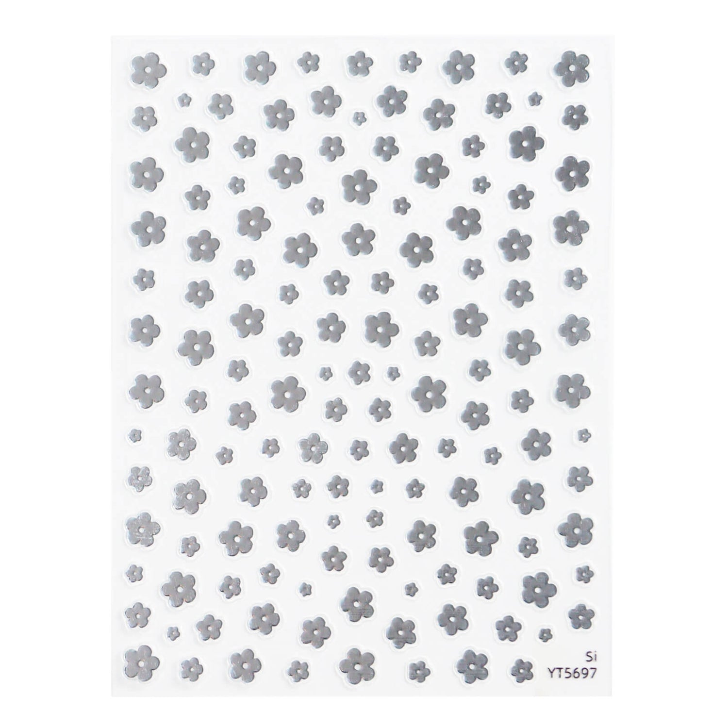 5D-Self-adhesive-Nail-Art-Stickers-silver-flowers