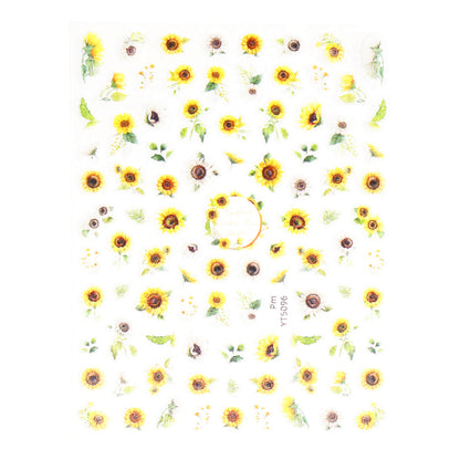 5D-Self-adhesive-Nail-Art-Stickers-sun-flowers