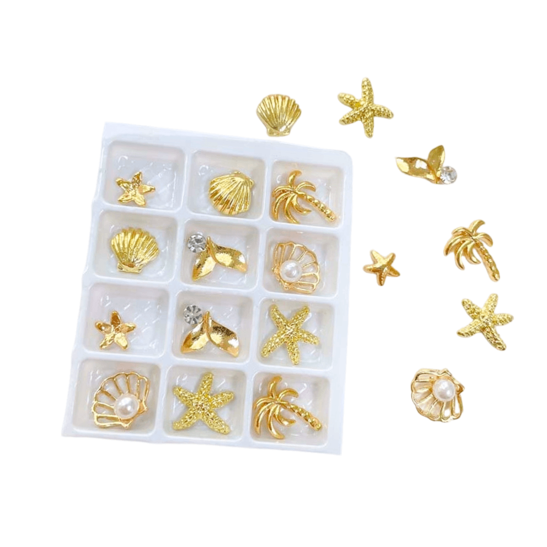 Sea Metal Charms Set