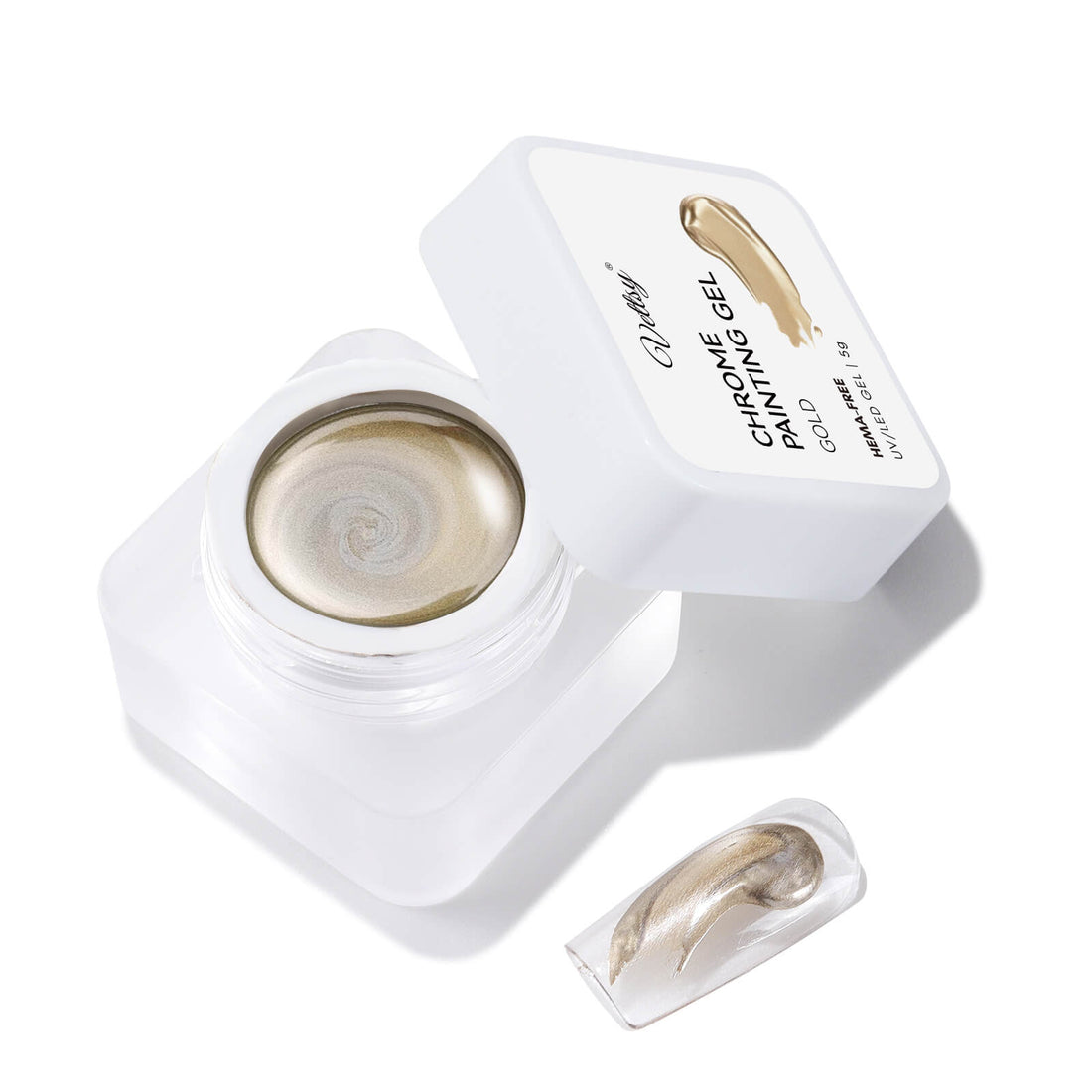 Hema-Free Chrome Painting Gel-Gold