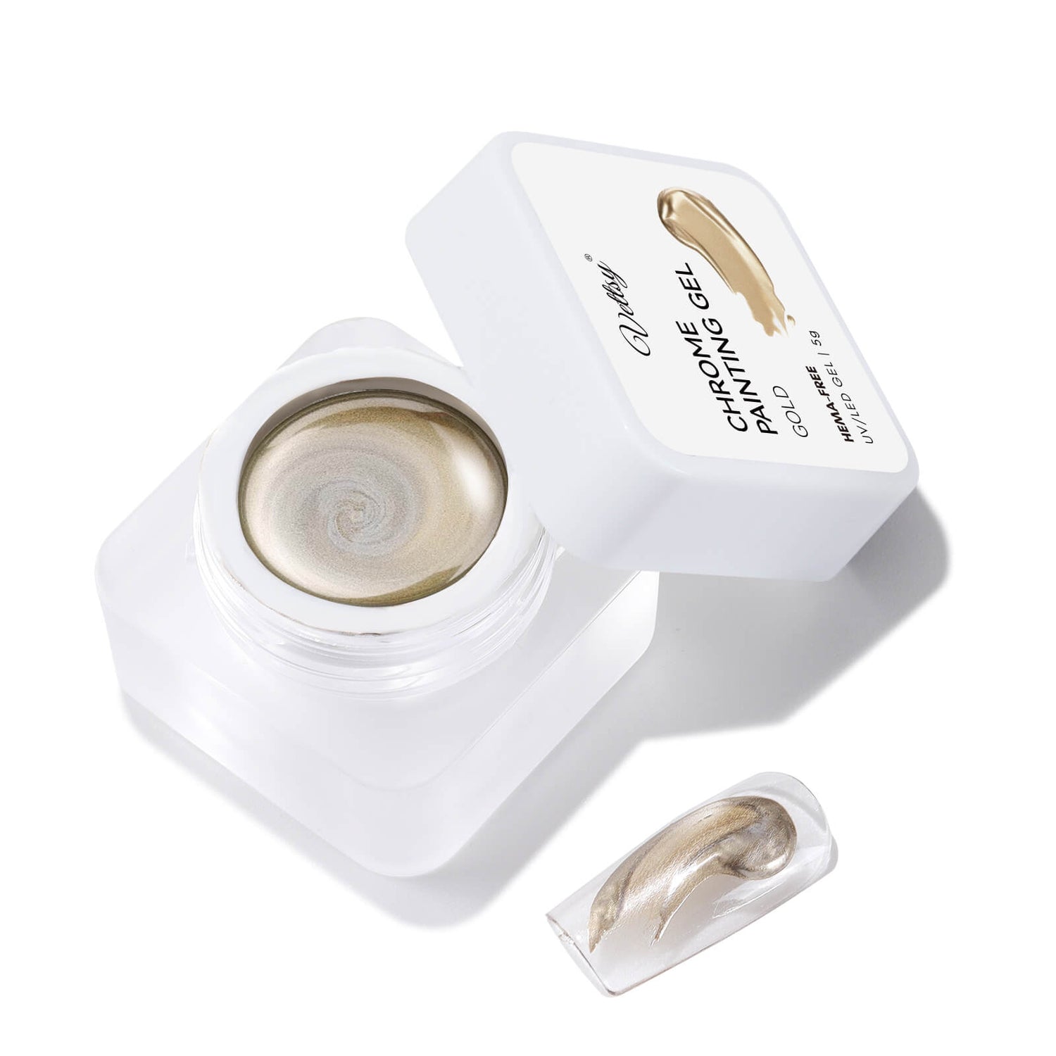 Hema-Free Chrome Painting Gel-Gold