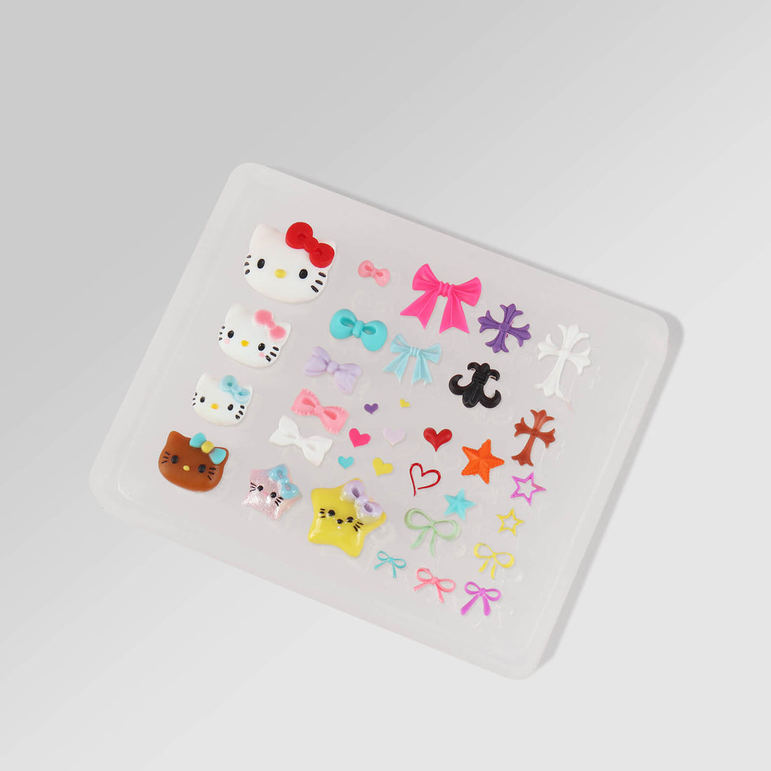 Molde para decoración de uñas-rosa