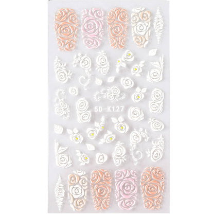 5D Nail Stickers-Rose