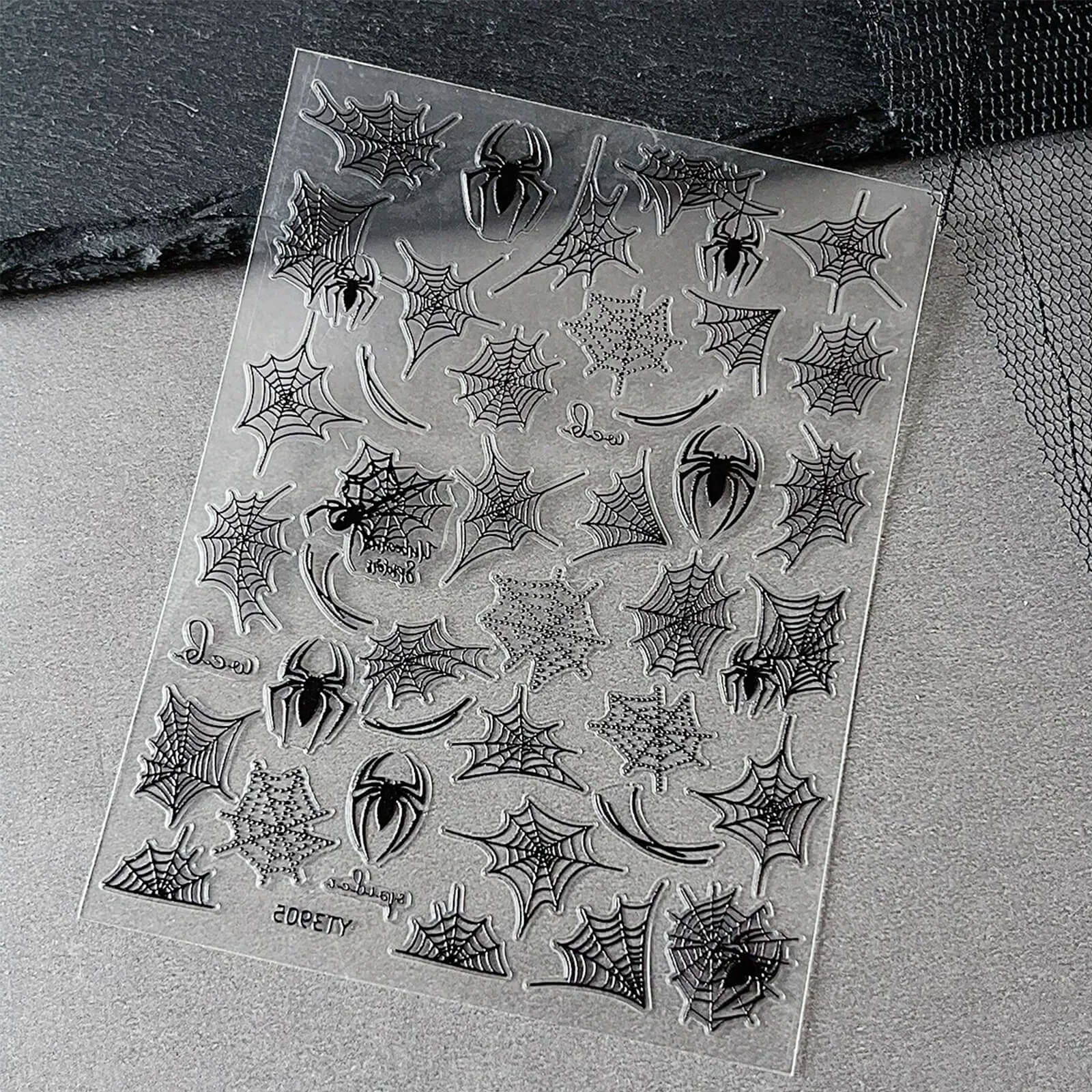 Pegatinas de uñas 5D-Flor