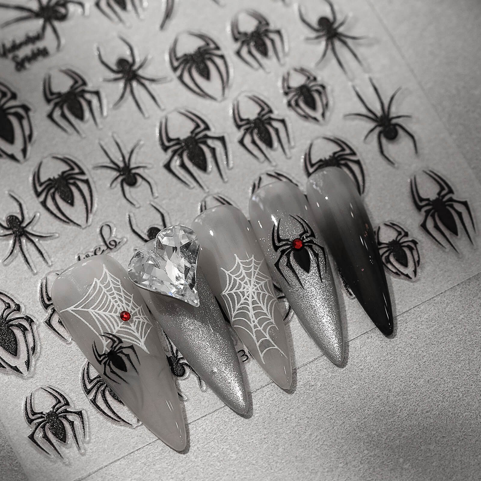 Pegatinas de uñas 5D-Flor