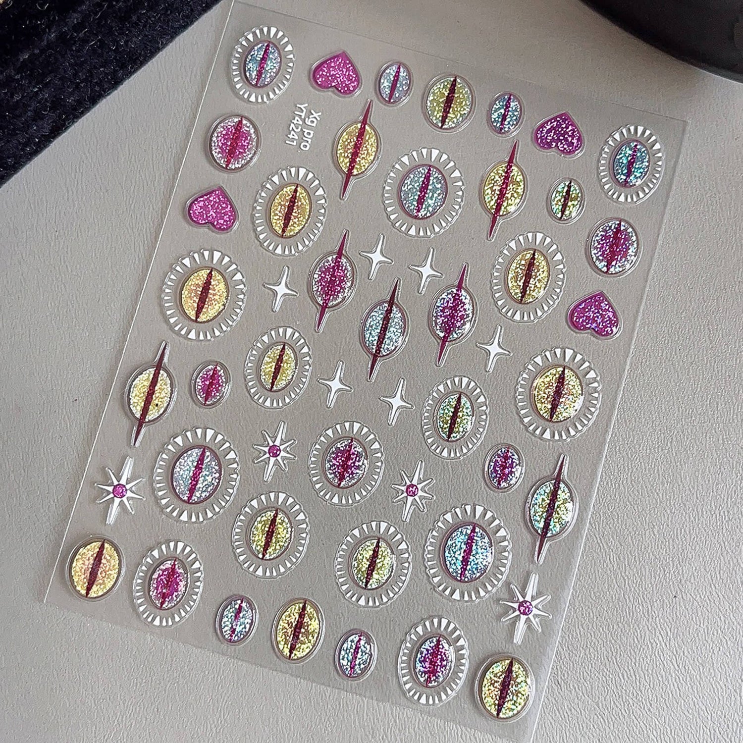 Pegatinas de uñas 5D-Flor