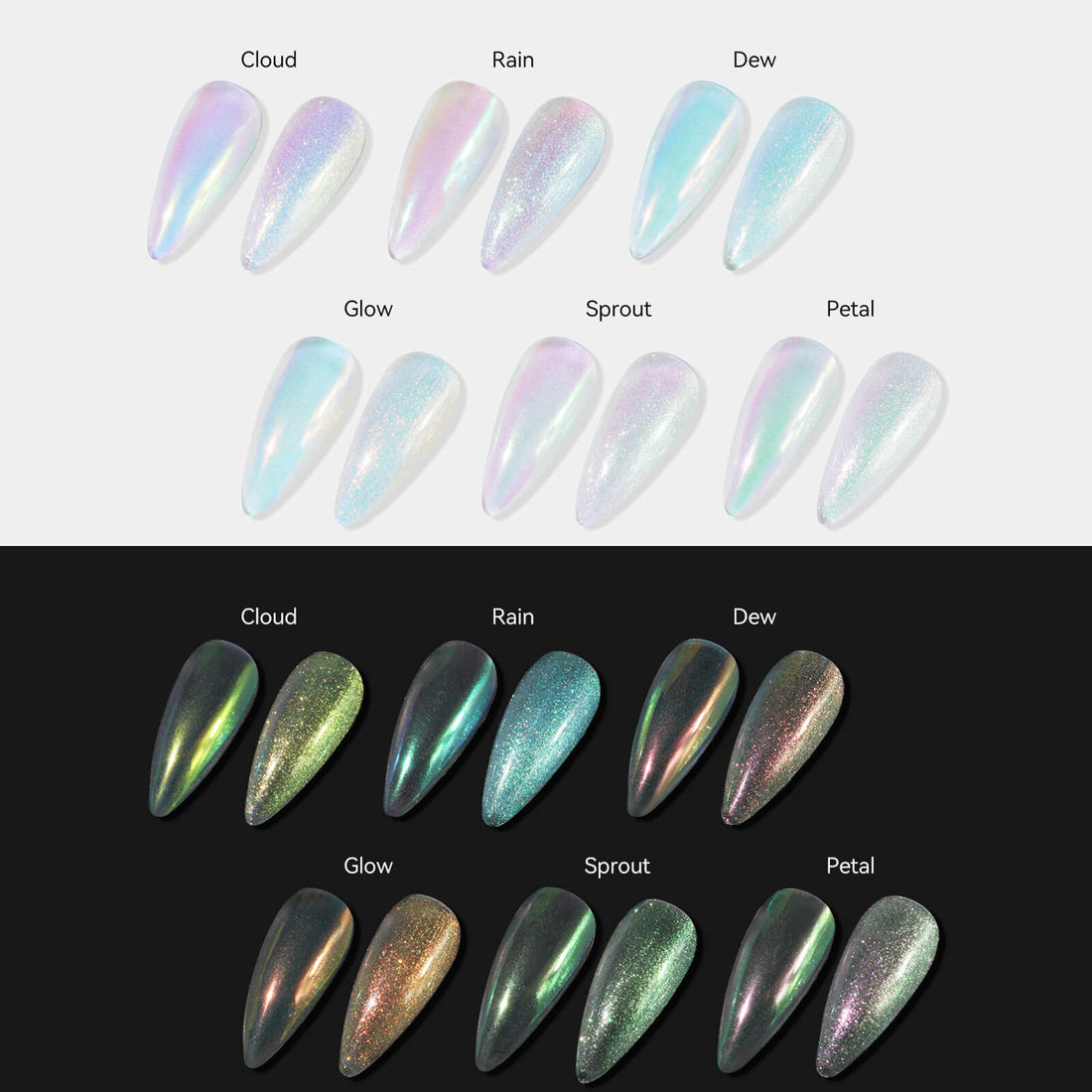 6-piece-mermaid-opal-flakes-set-petal-colors-display
