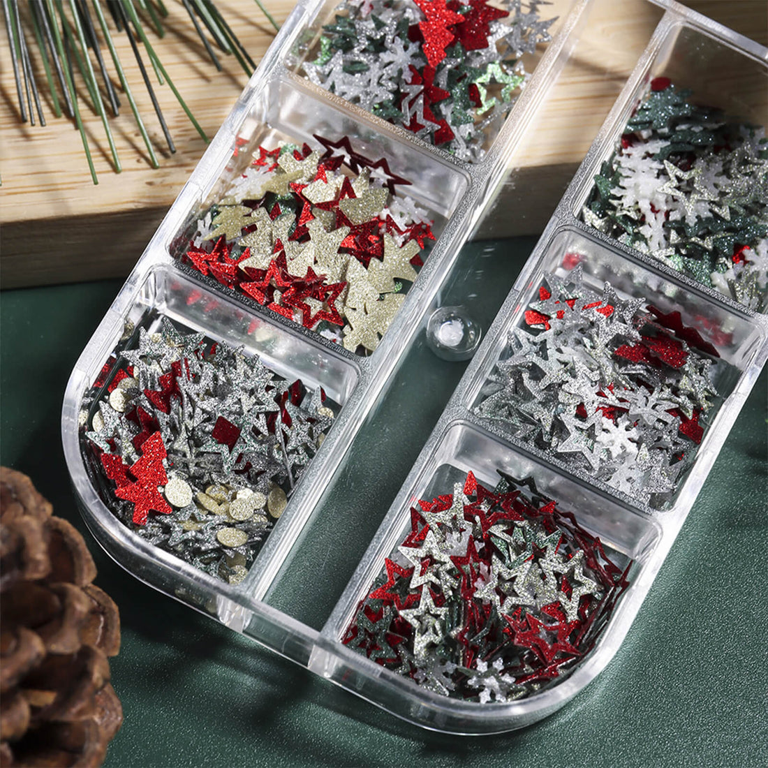 Reflective XMAS Glitter Set