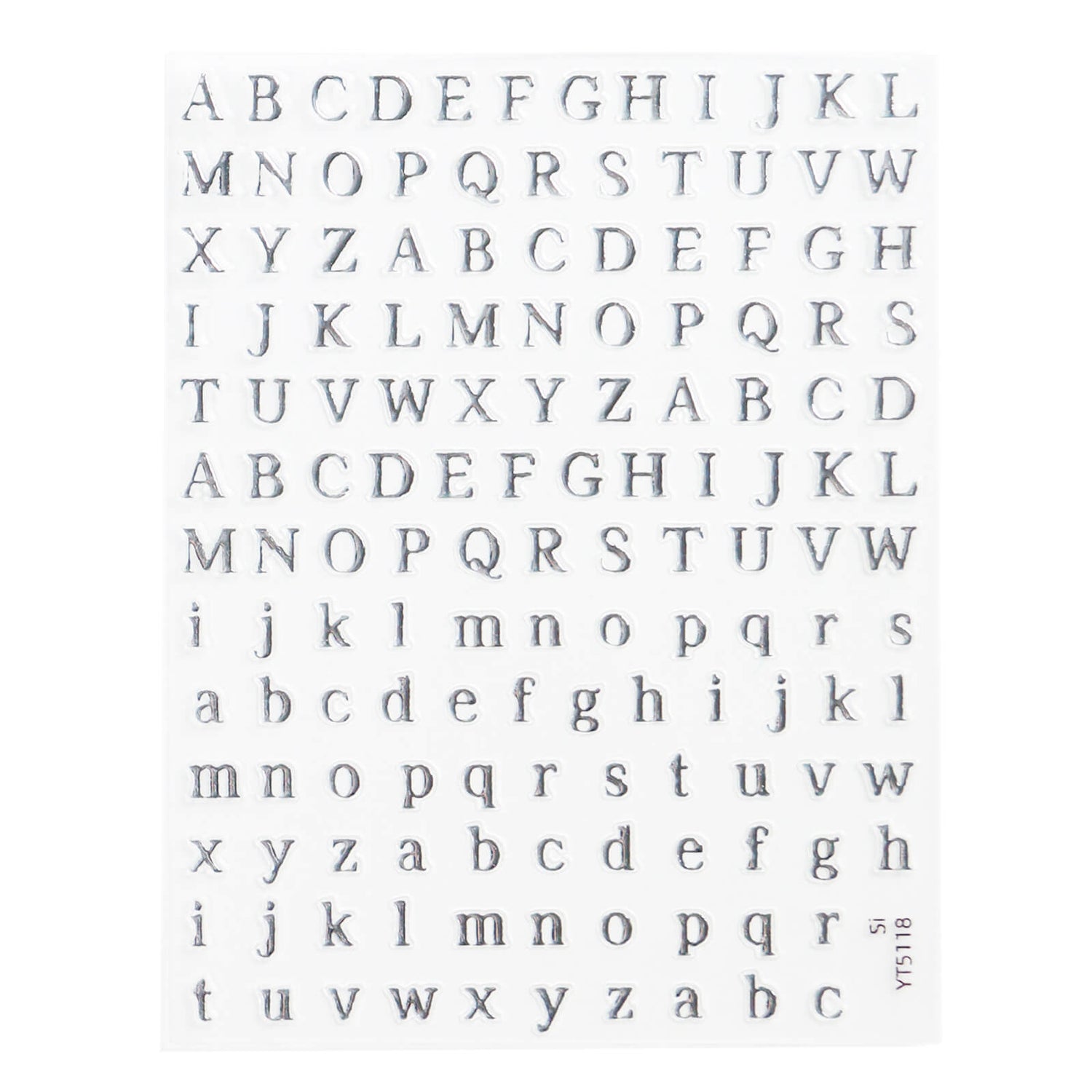 Nail Sticker-Silver Art