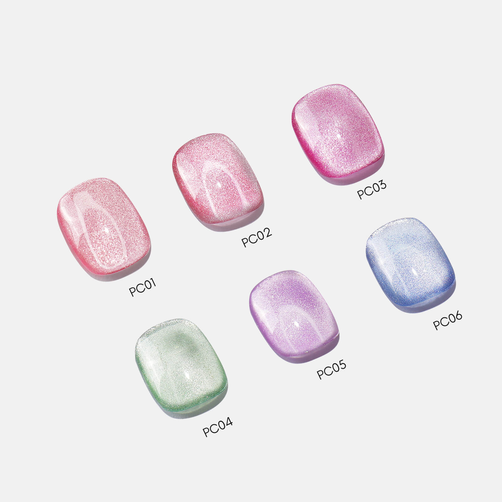 6pcs-crystal-cat-eye-gel-set-pastel-jelly-display