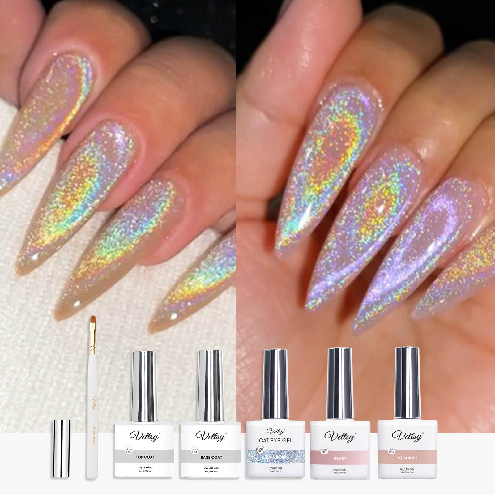Hema-Free Rainbow Cat Eye Gel