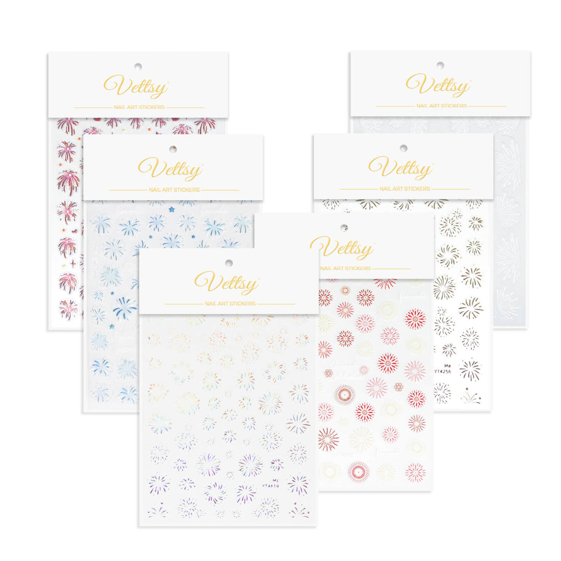 5D Nail Sticker-Firework