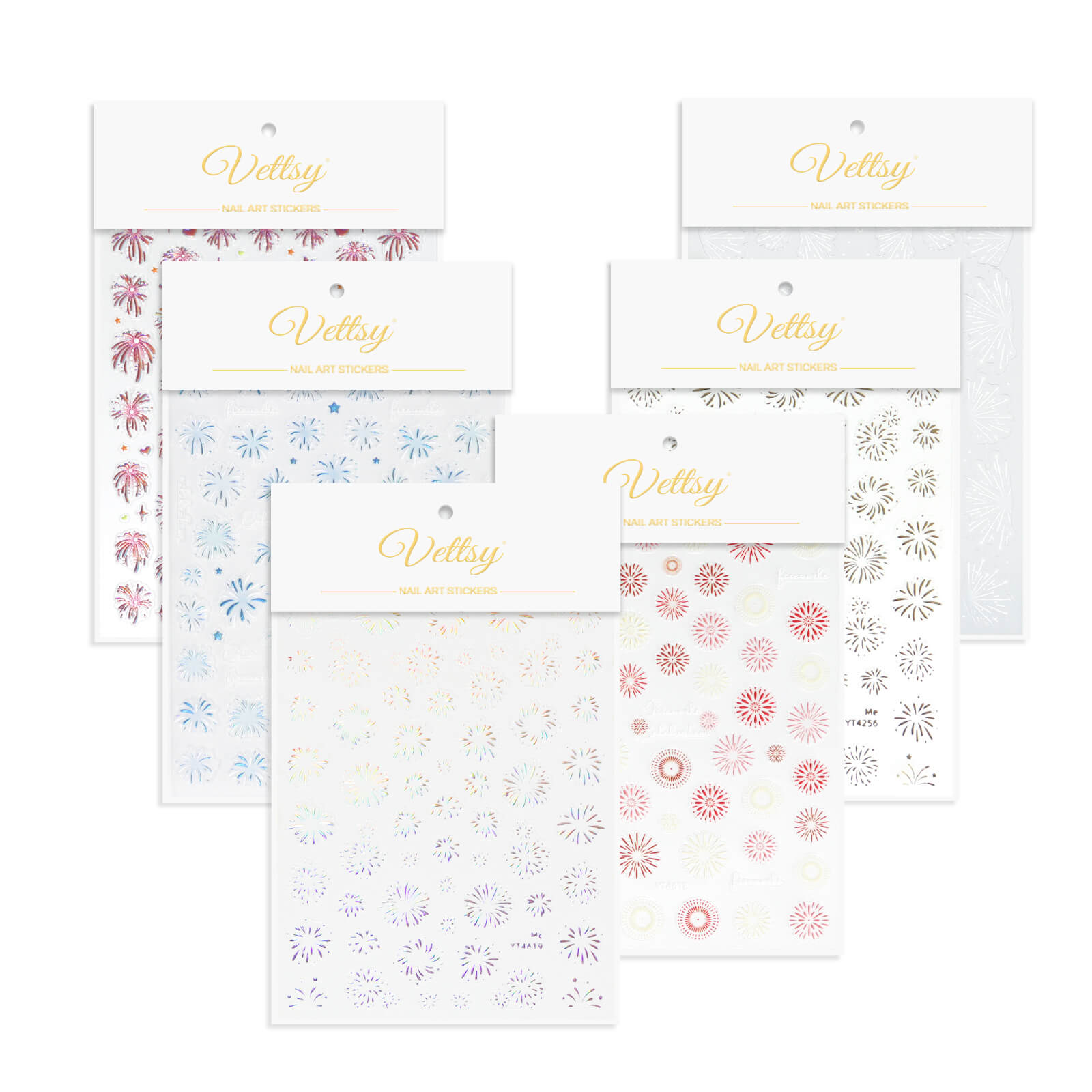 5D Nail Sticker-Firework